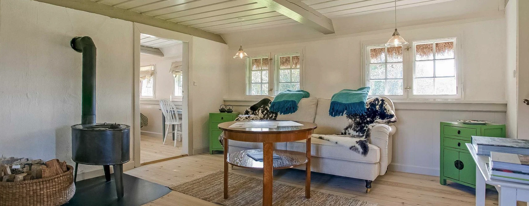 Judging from the photos, House of Andrine has quite low ceilings