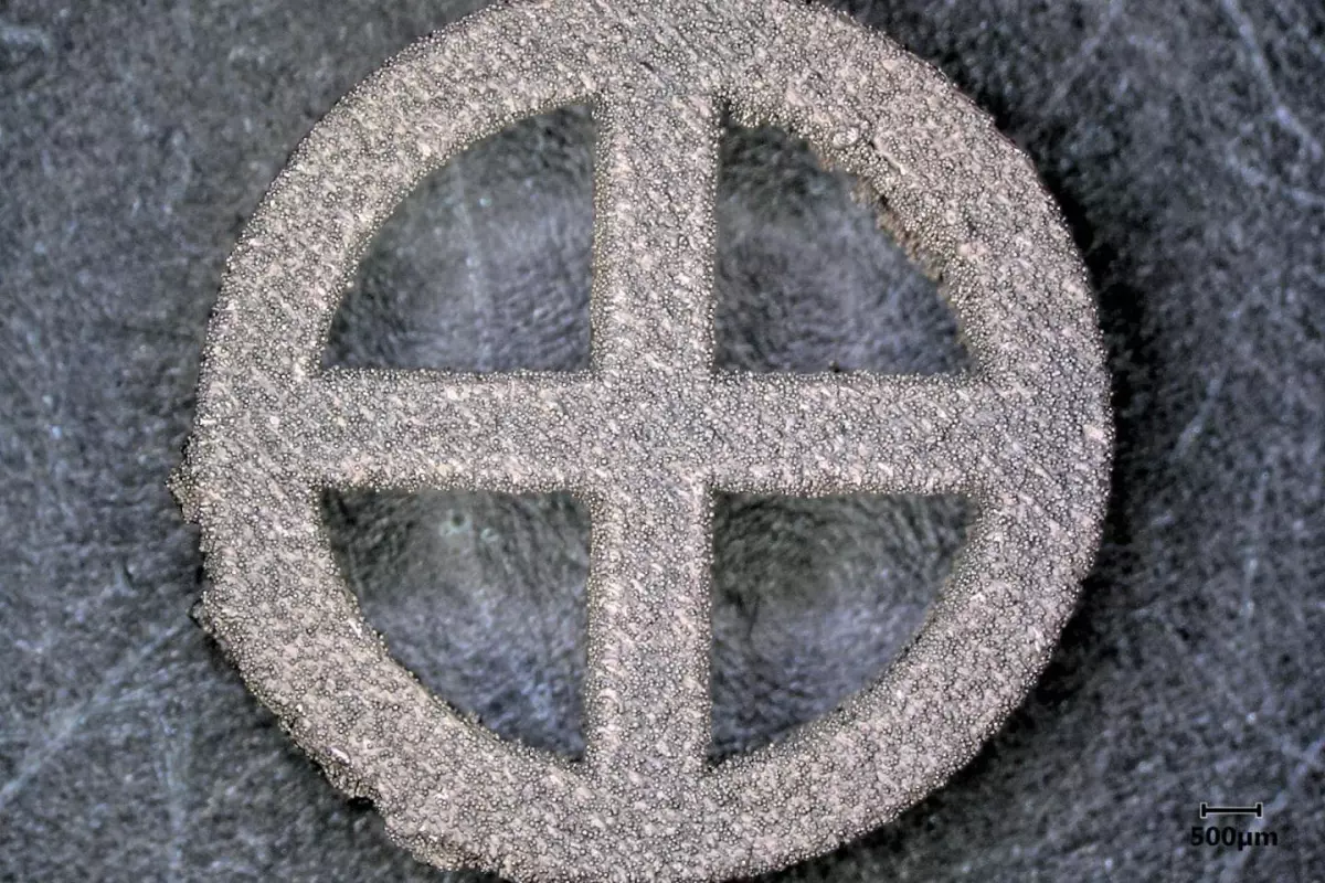 One of the diamond-encrusted implants created by the team