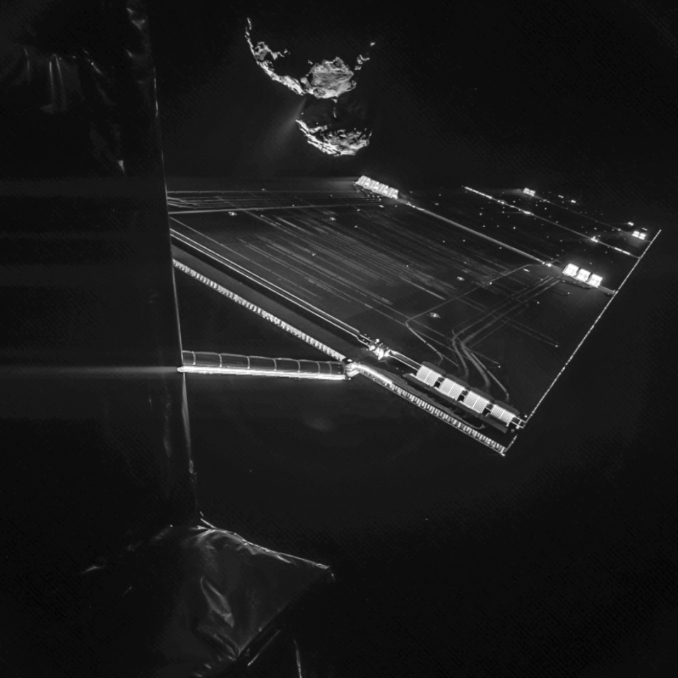 Image of 67P snapped by Rosetta on Oct. 7, 2014