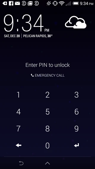 Create a lock screen password or PIN