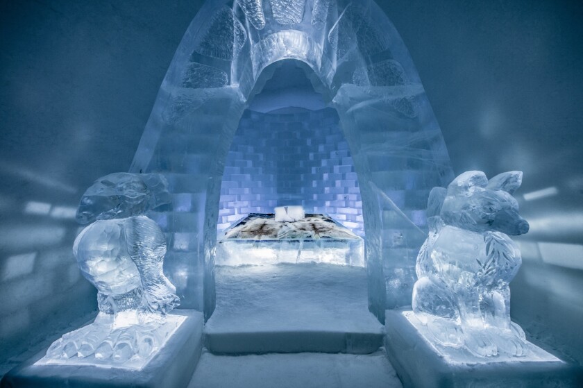 Haven, by Jonas Johansson, Jordi Claramunt and Lukas Petko, envisions the bedroom as a mythical portal protected by two animals