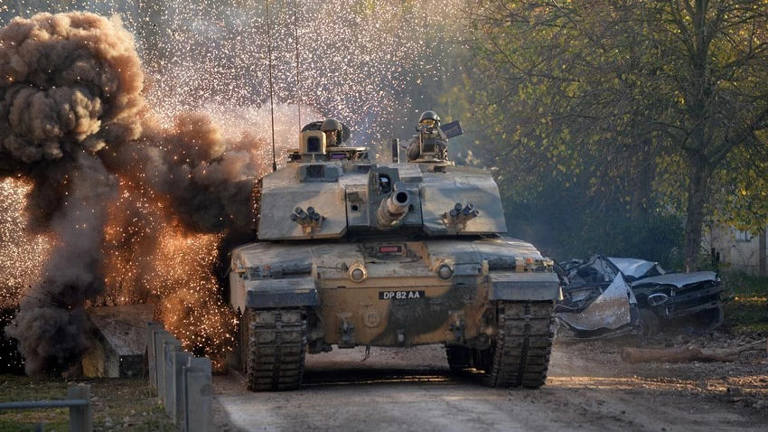 Challenger 2 in action