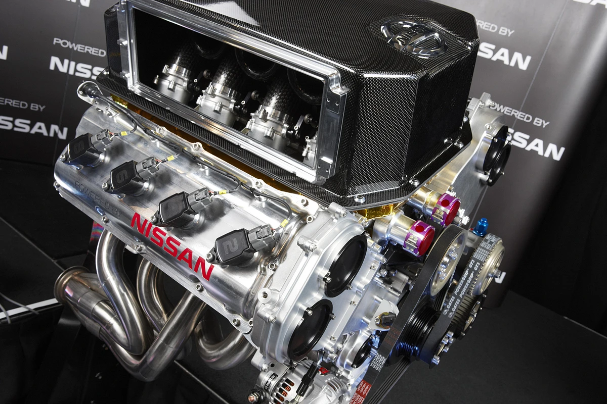 Nissan introduced the Altima V8's engine last month