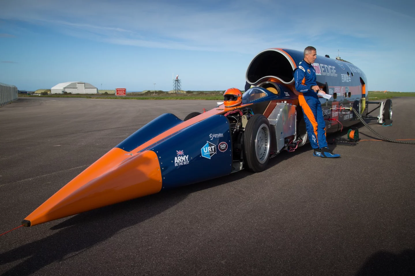 This first public test run for the Bloodhound easily reached a speed over 200 mph and the team hope to cross the 1000 mph threshold in 2020