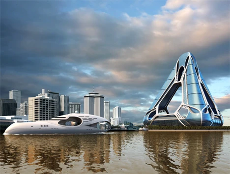 The New Orleans Arcology Habitat (NOAH) concept for the banks of the Mississippi