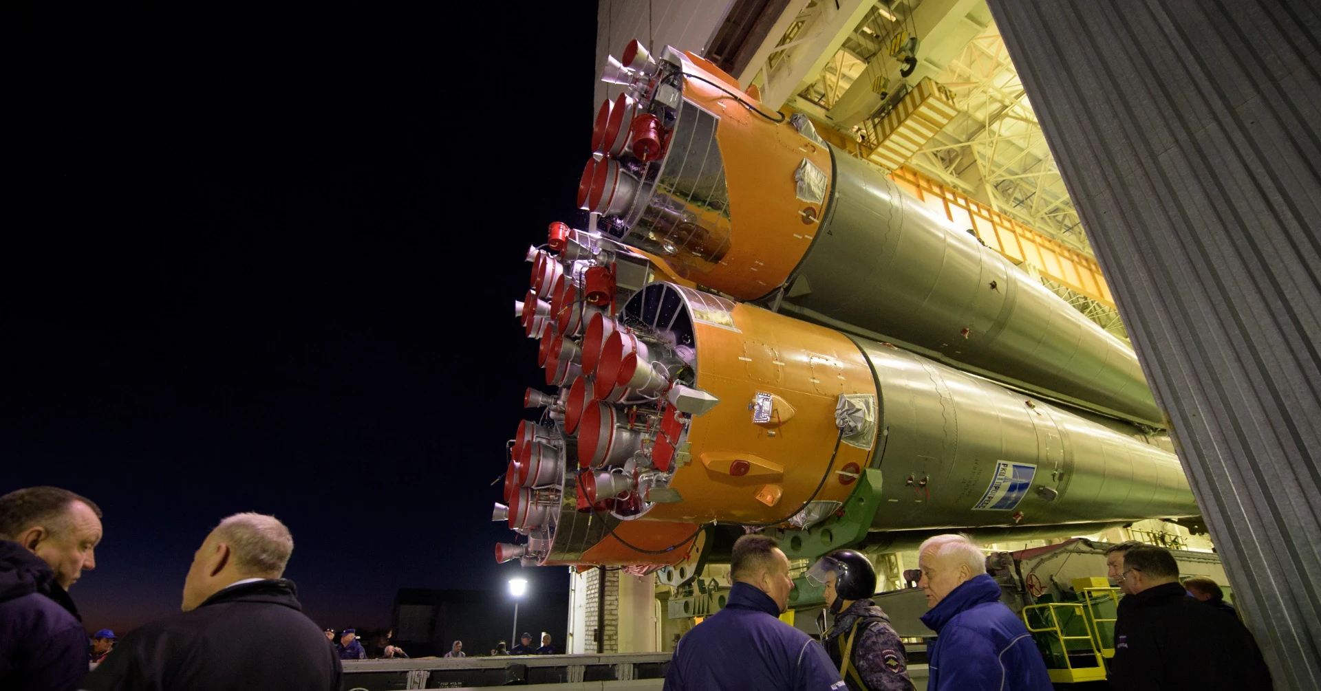 Soyuz rolling out