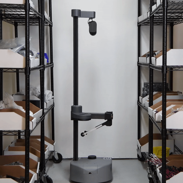 The Stretch robot can operate in tight spaces