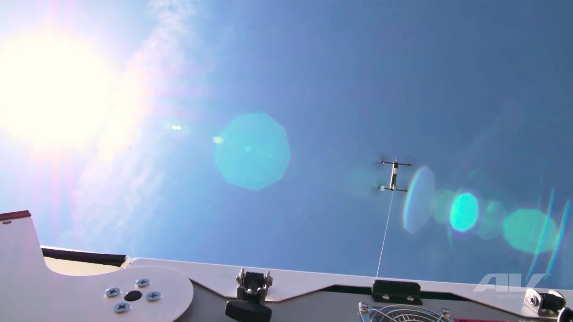 Equipped with electro-optical and infrared cameras, Tether Eye can fly to an altitude of 150 ft (45 m)