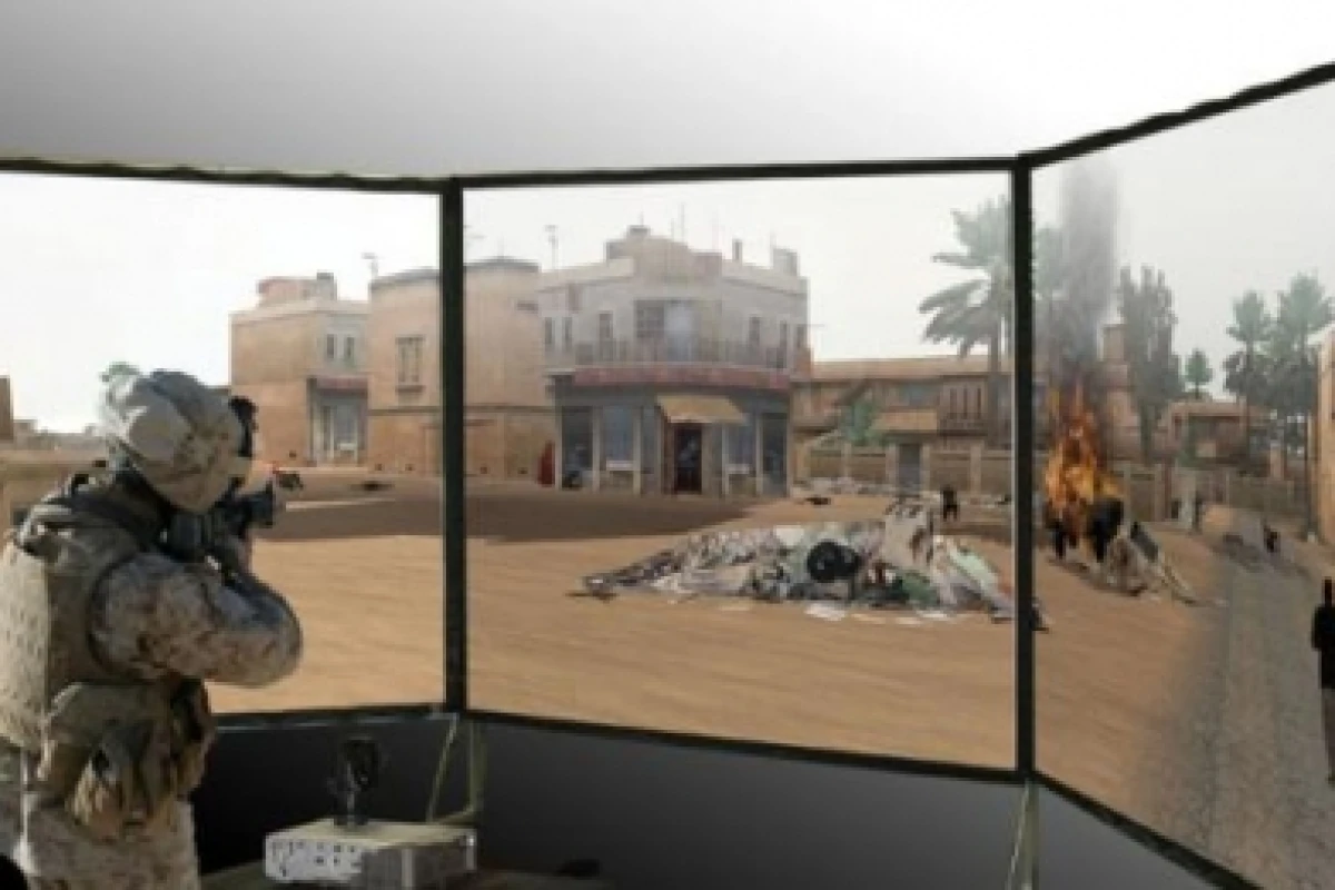 VBS2 used with Laser Shot's Military Skills Engagement Trainer