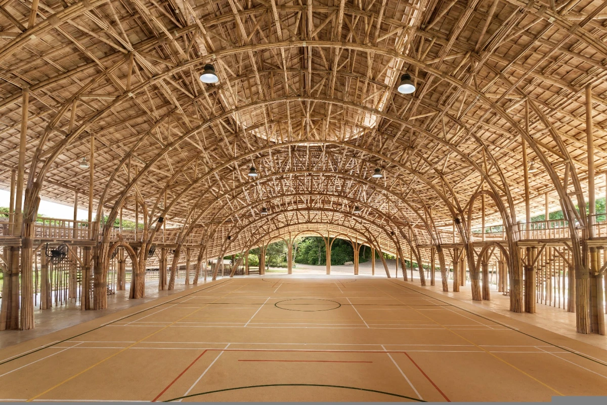 The Bamboo Sports Hall at Panyaden International School entered use this year