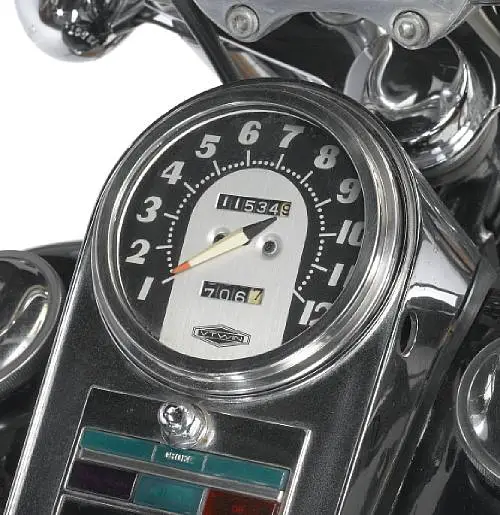 Detail of Garcia's Harley Softail