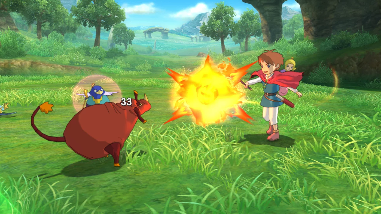 Oliver can also cast magic spells of his own during battles should the need arise