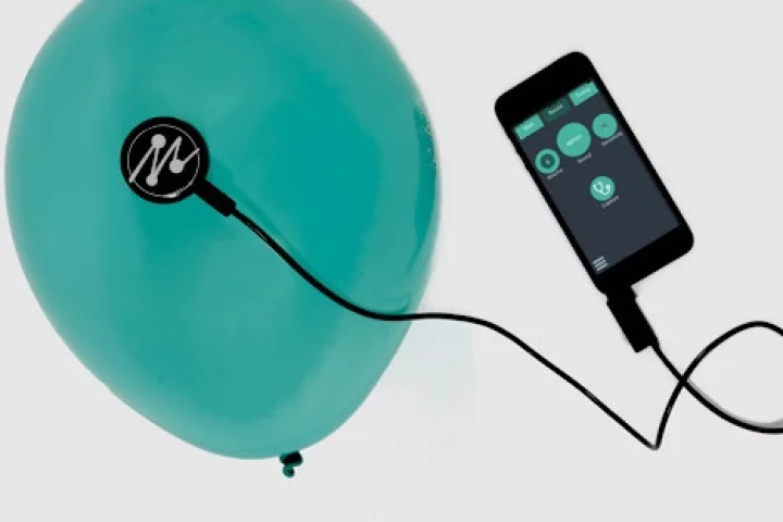 Mogees can turn anything into a musical instrument, even a balloon