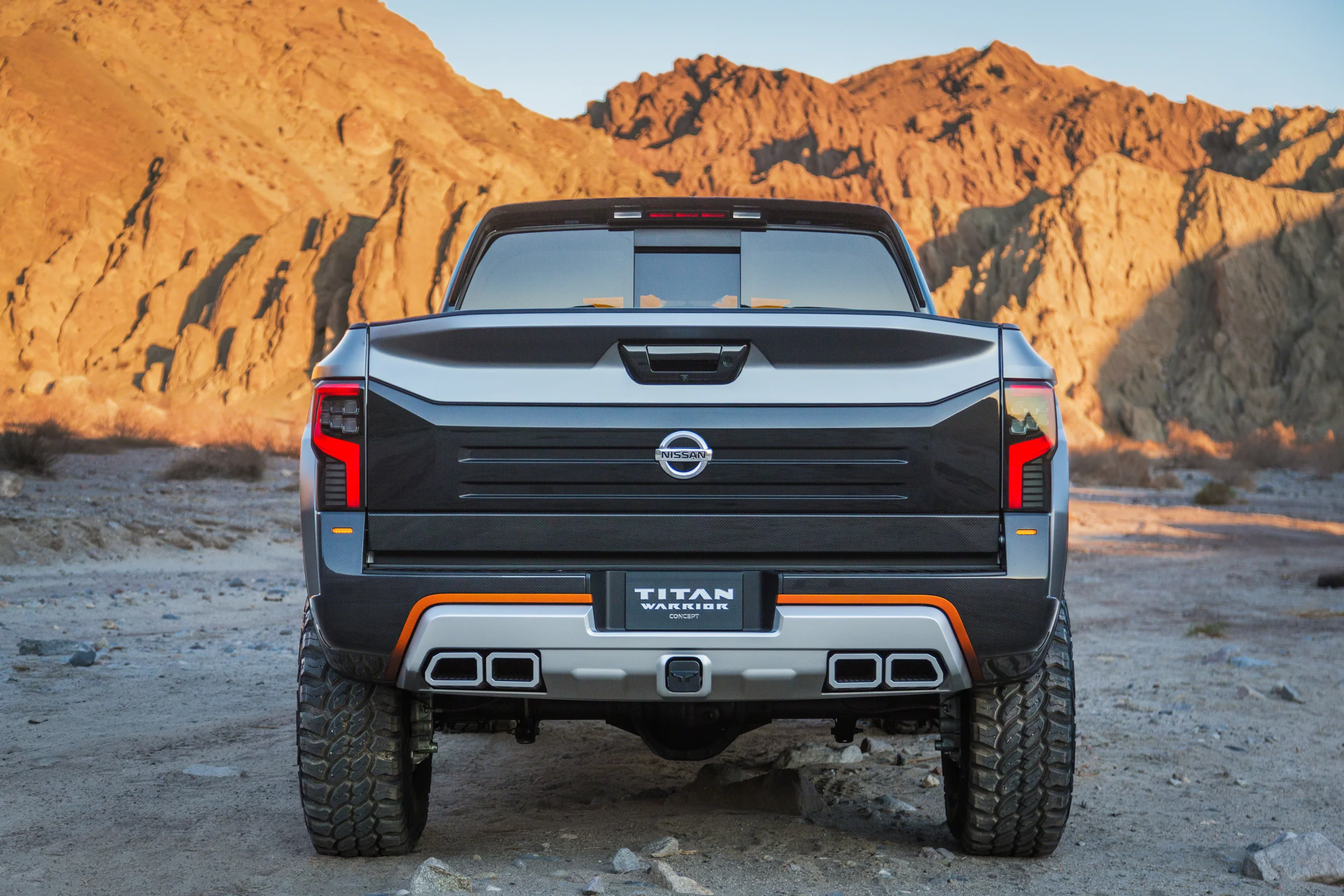 The new LED taillights are designed to create the look of a Titan "T"