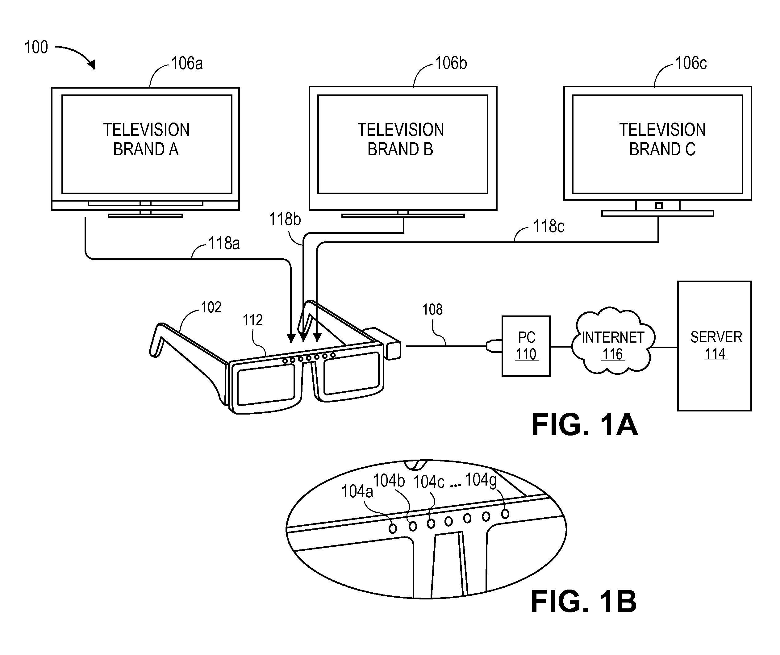 3D glasses with multiple embedded receivers