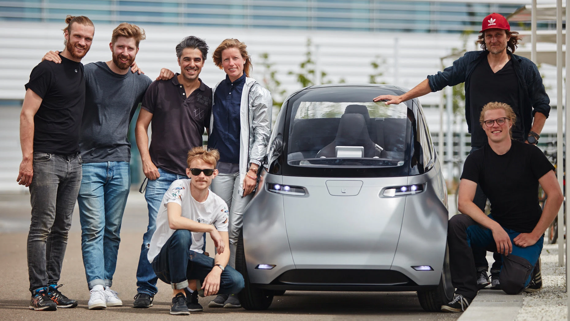 The Uniti team takes the One electric city car out for a test drive in the Swedish summer sun
