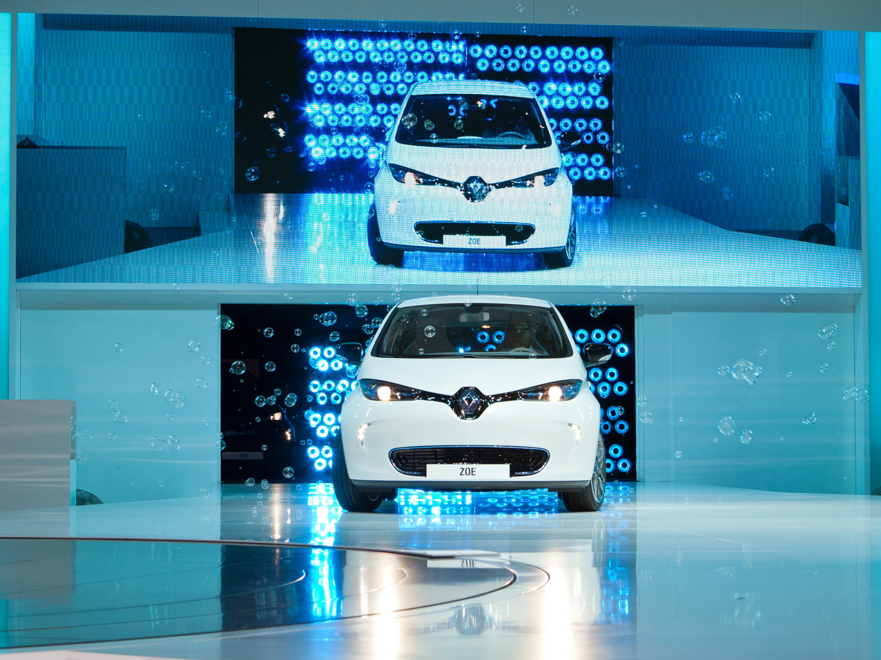Renault's new ZOE electric supermini premieres at the 2012 Geneva Motor Show