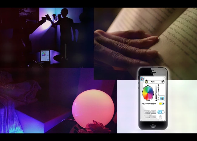 The device uses wireless technology to operate a LED light bulb within range of up to 30 feet (9.1 meters)