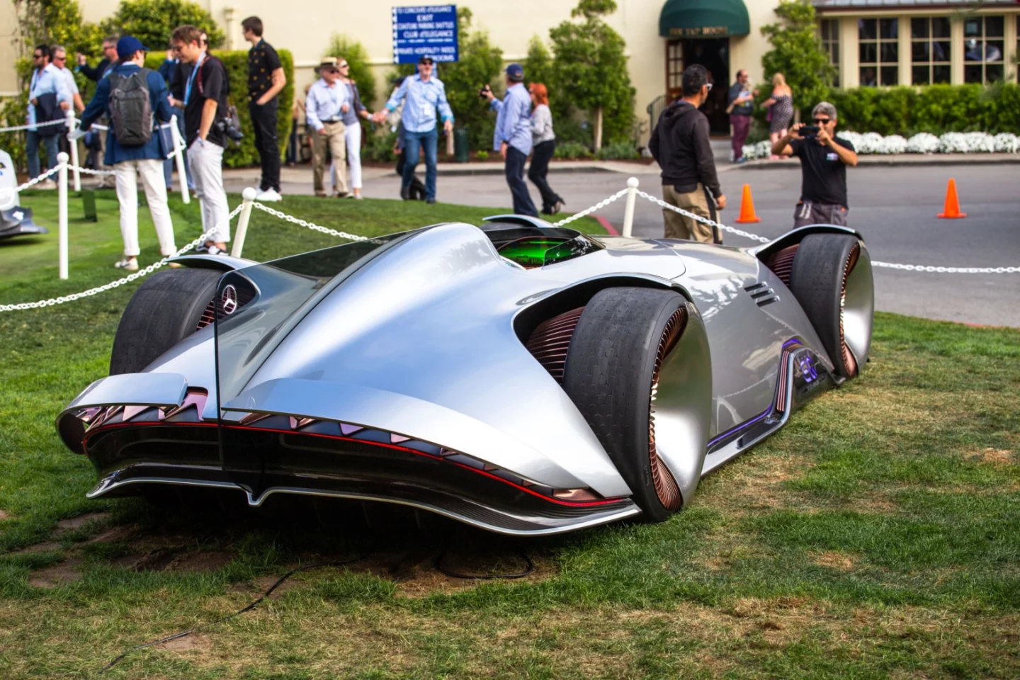Mercedes Vision EQ "Silver Arrow" concept is one of the most striking designs on display