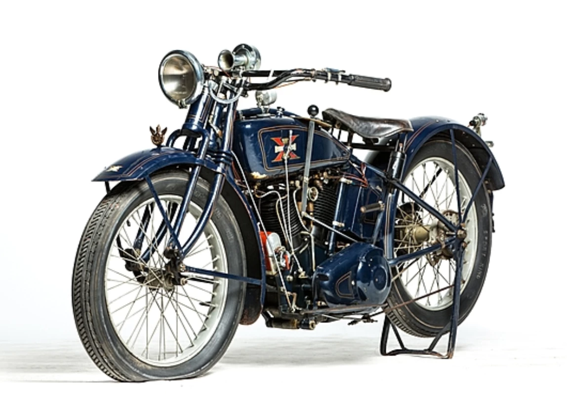 This 1917 Excelsior Twin (Lot S132) is estimated to fetch between $75,000 and $90,000