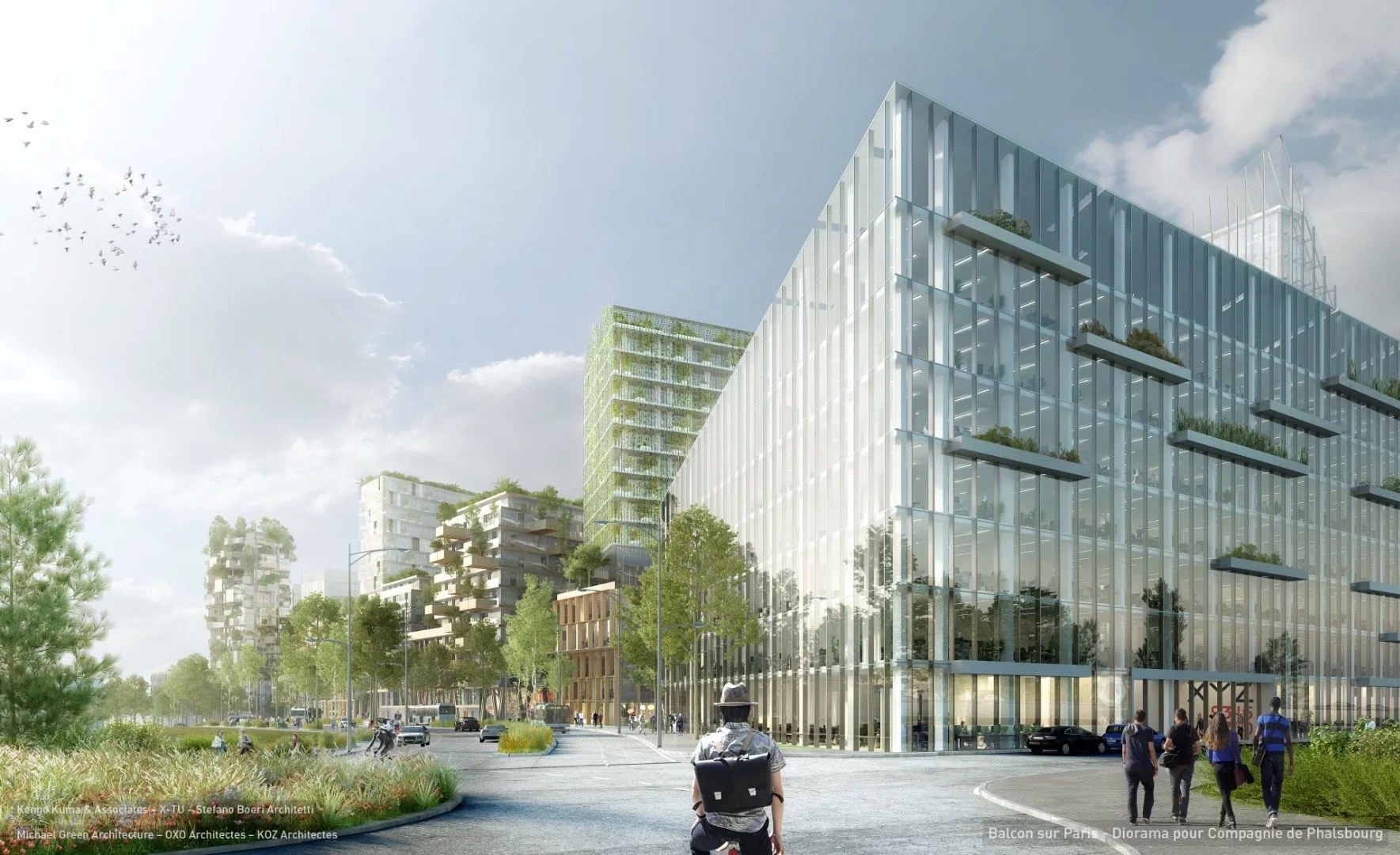 Stefano Boeri Architetti's newly announced Forêt Blanche tower will play home to offices and commercial services on the lower floors and residential apartments up top