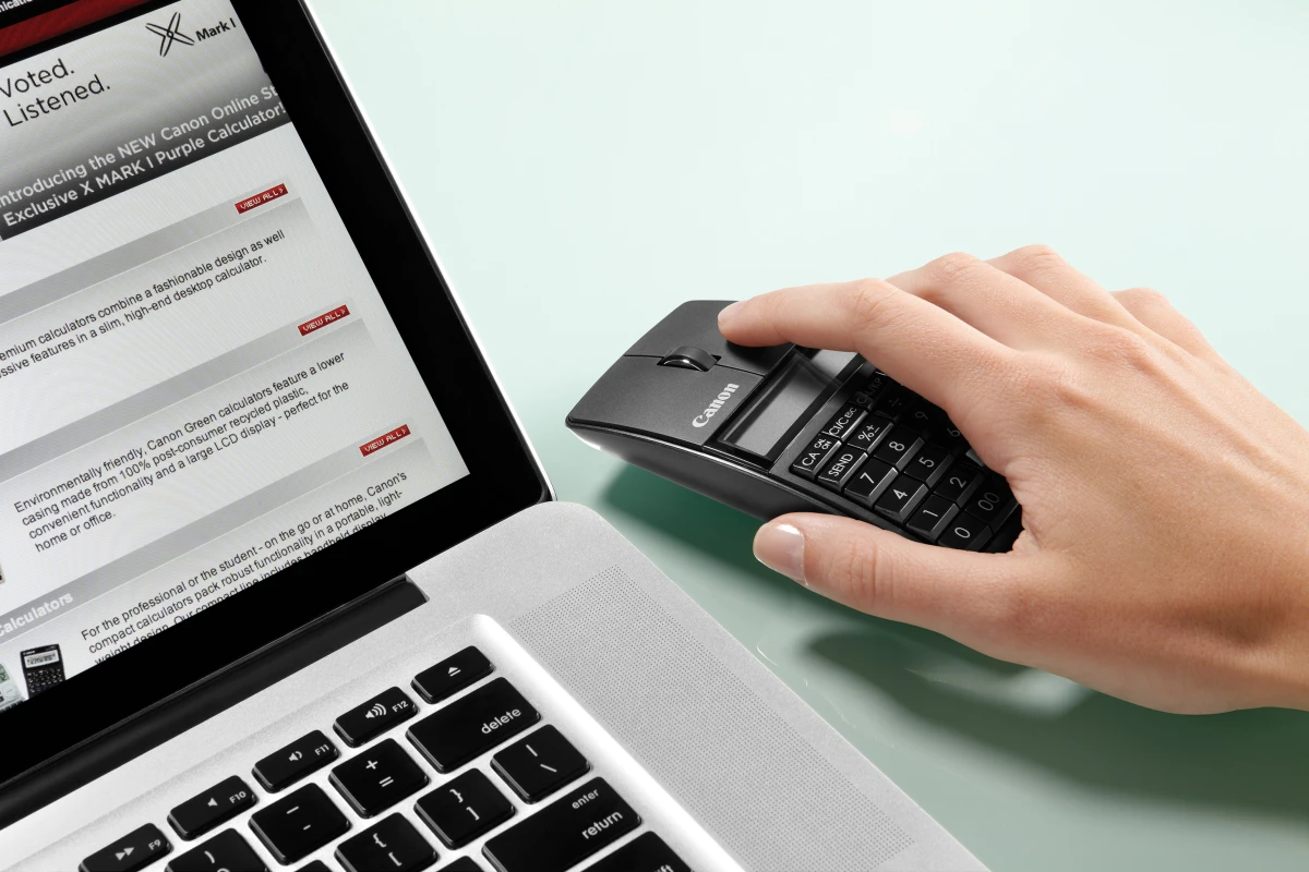 Canon has merged mouse, numeric keypad and calculator into one useful wireless device - the X Mark I Mouse