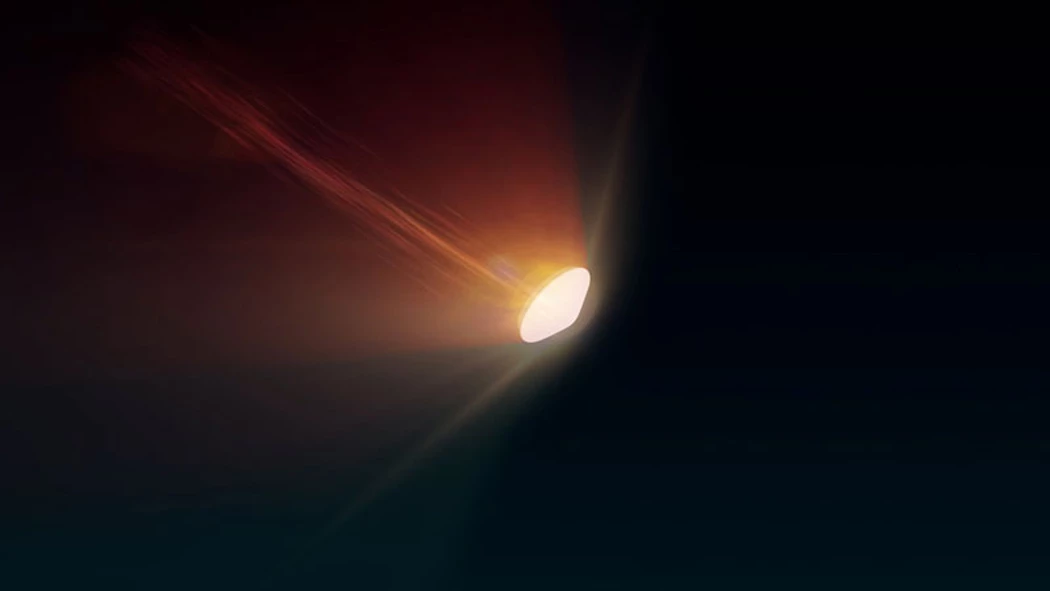 Illustration of the Mars Earth Entry System piercing the Earth's atmosphere