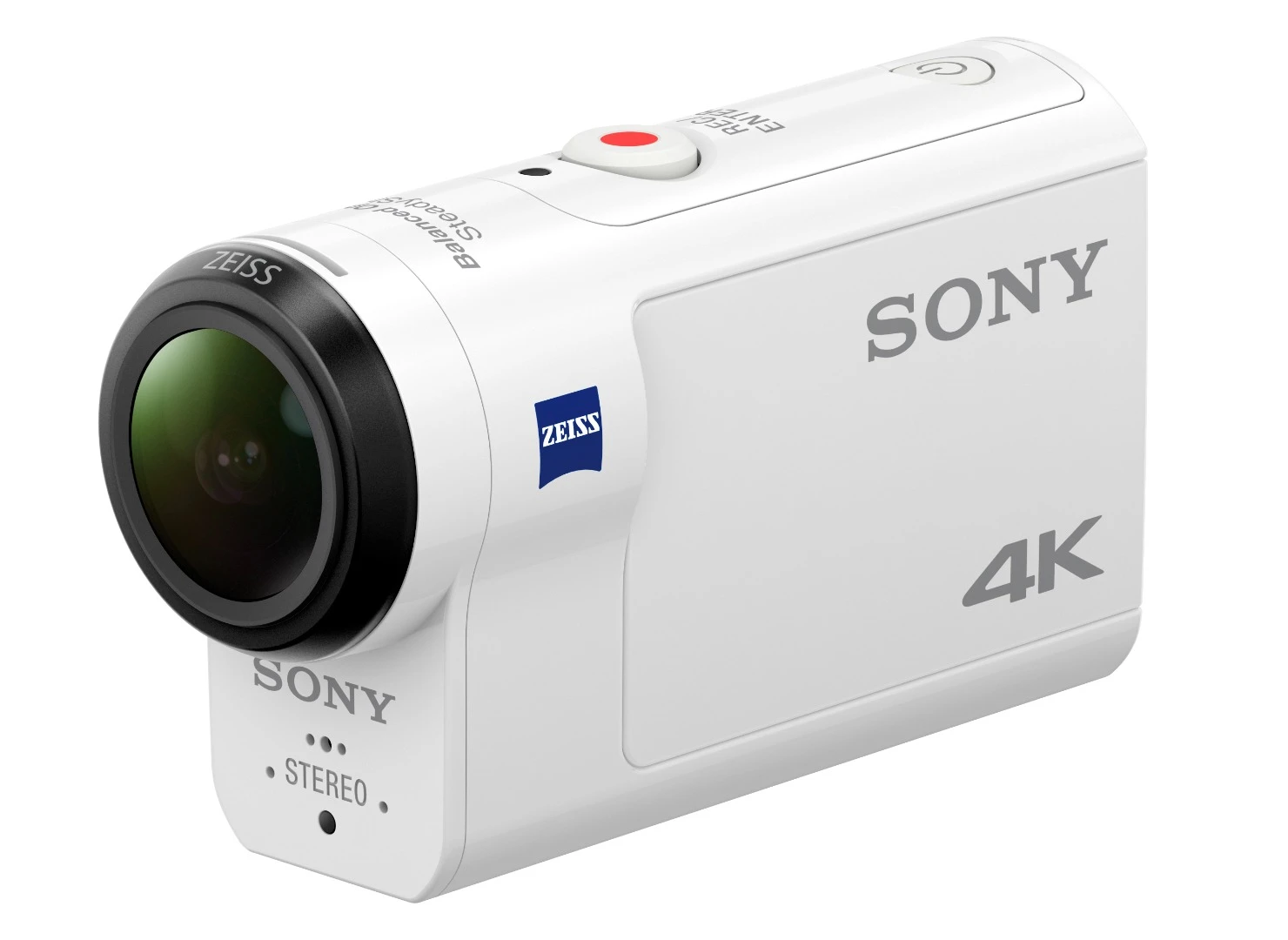 The Sony FDR-X3000 4K action camera uses a new wide-angle Zeiss Tessar F2.8 lens