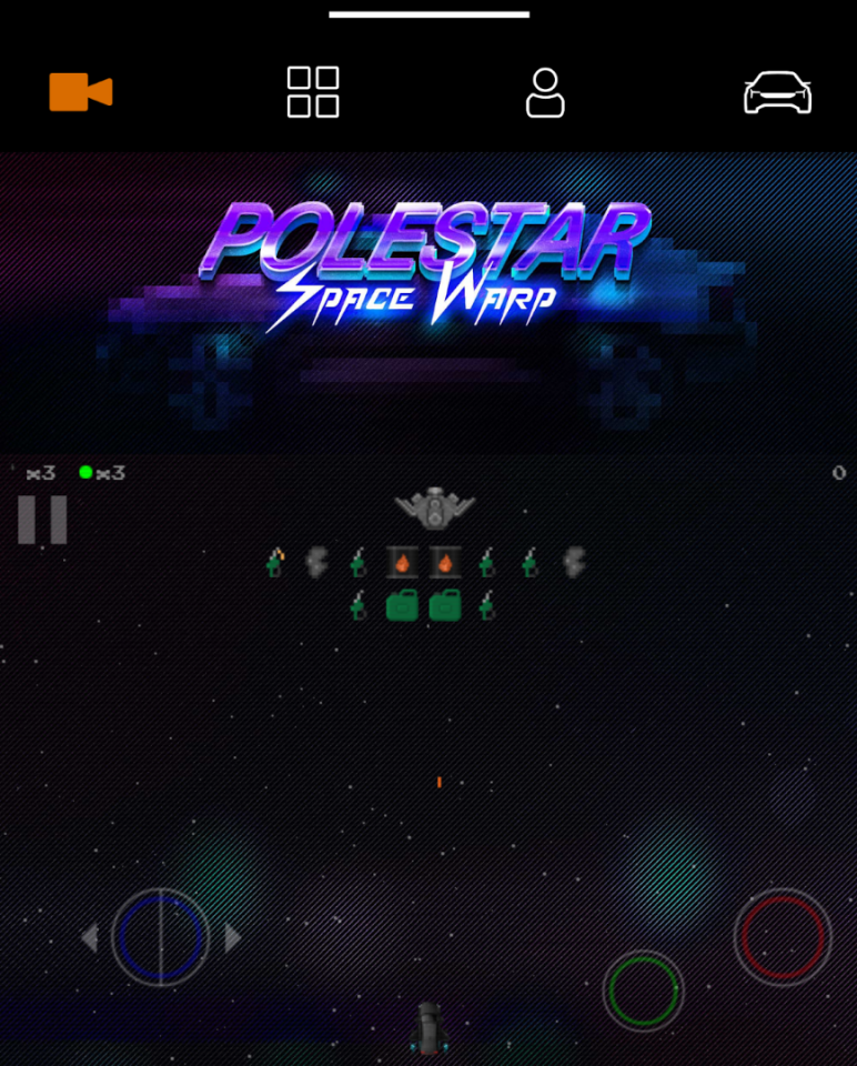 Polestar will ship this Space Warp game that you can play on your car's touch screen