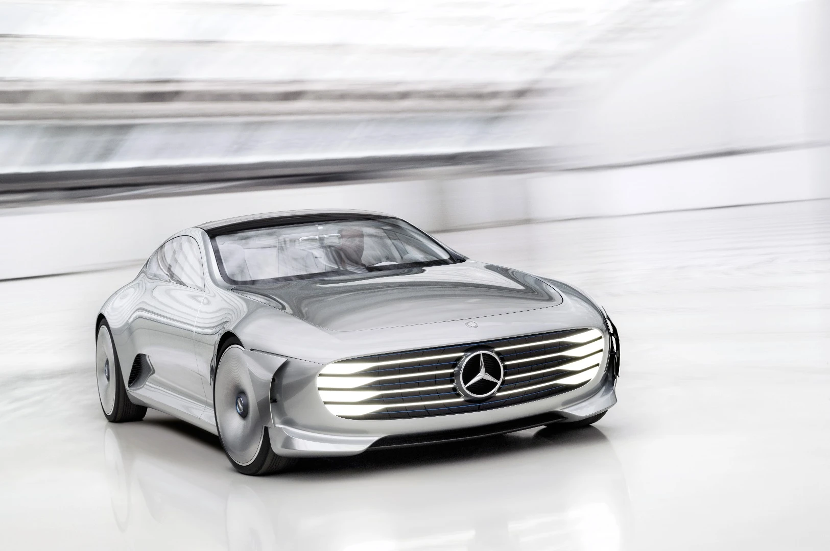 Up front, there's more than just a hint of the F 015 concept