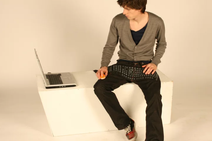 Nieuwe Heren's "Beauty and the Geek" concept incorporates a keyboard into a pair of jeans
