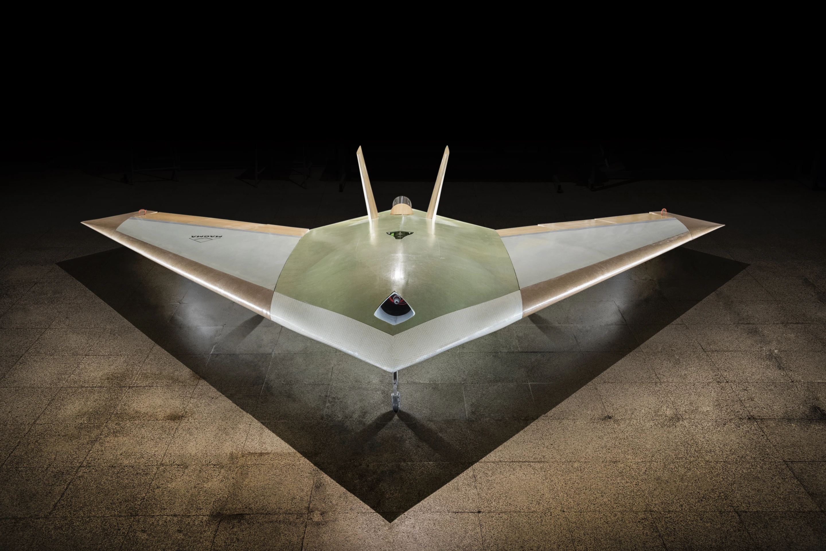 Instead of ailerons, the MAGMA's wings have a series of very narrow slots along their trailing edges