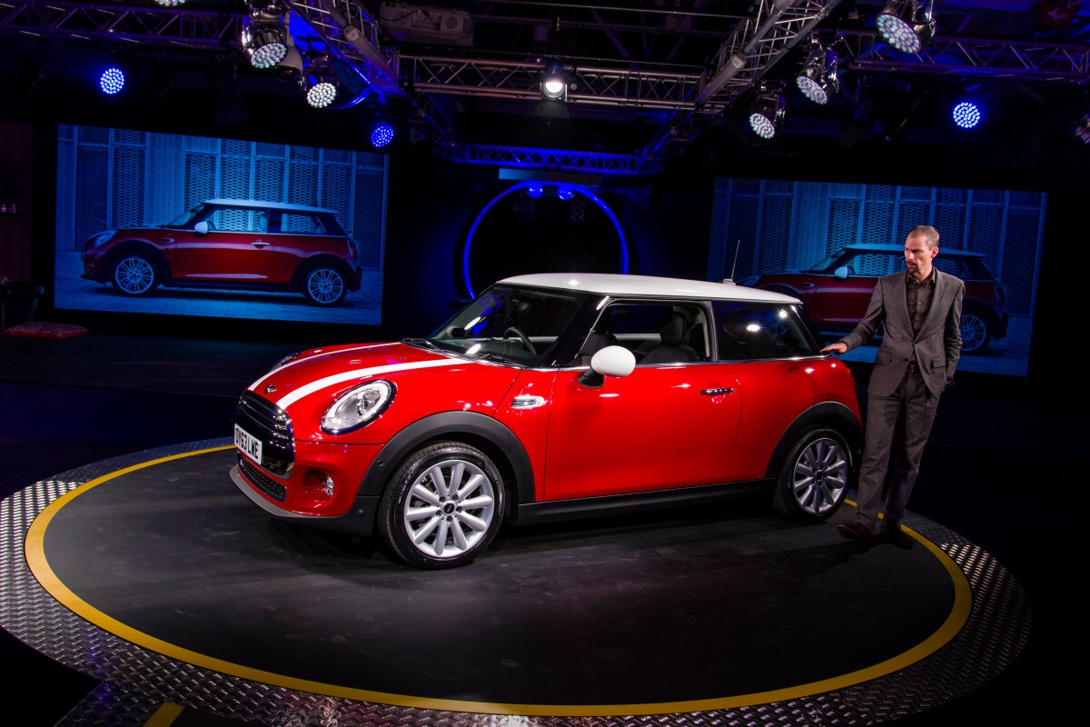 The premiere of the new Mini Cooper in Oxford