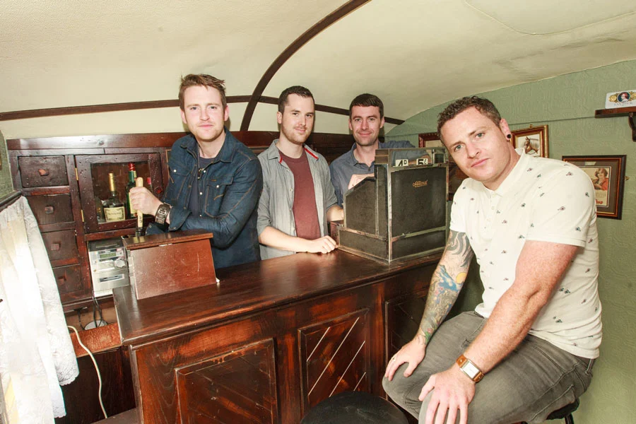 The towable structure seeks to recreate the atmosphere of a proper authentic Irish pub
