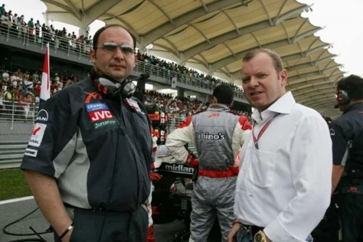 Colin Kolles and Alex Shnaider on the grid