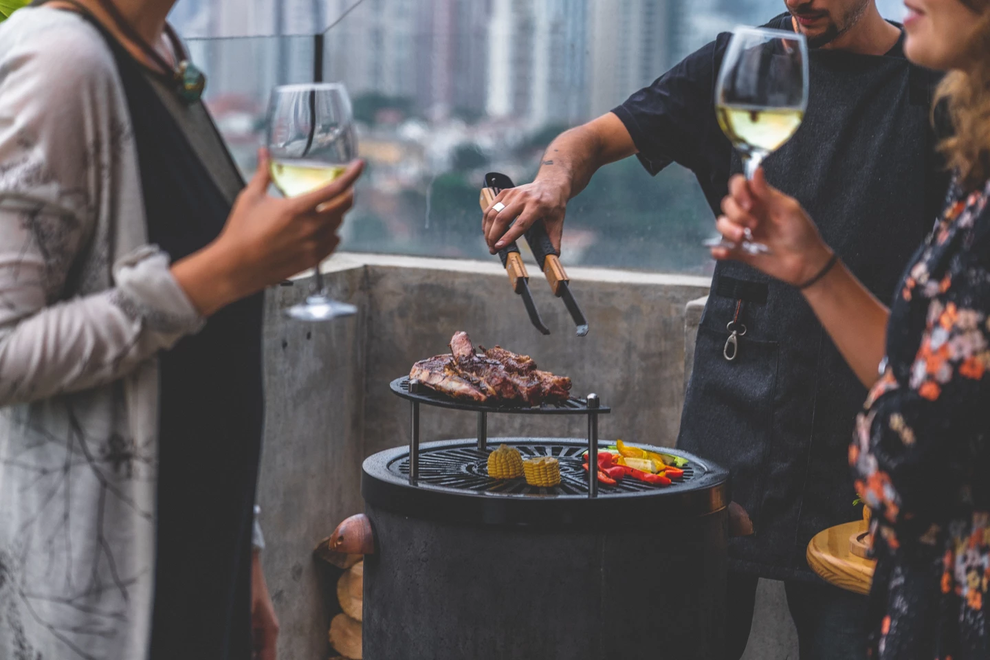 Noori can also be easily dismantled and transported, making rooftop BBQs a breeze