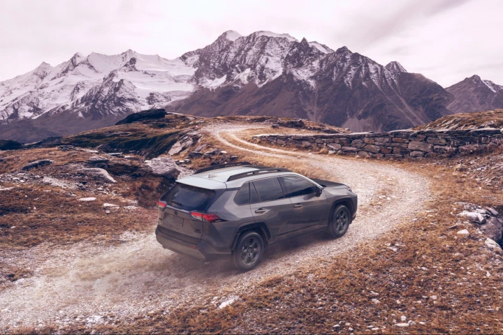 TRD badging and an exclusive two-tone Magnetic Gray Metallic w/ Ice Edge Roof are the most obvious of the RAV4 TRD Off-Road's options