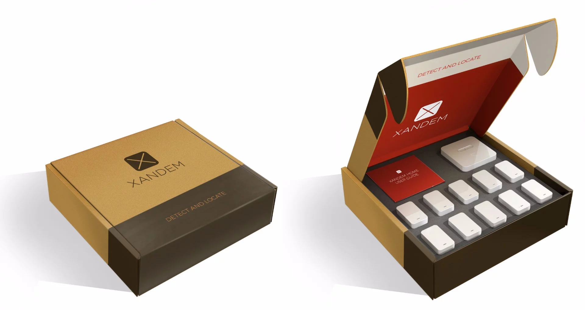 The Xandem Home system comes with 10 or 15 nodes in a pack depending on what the user requires