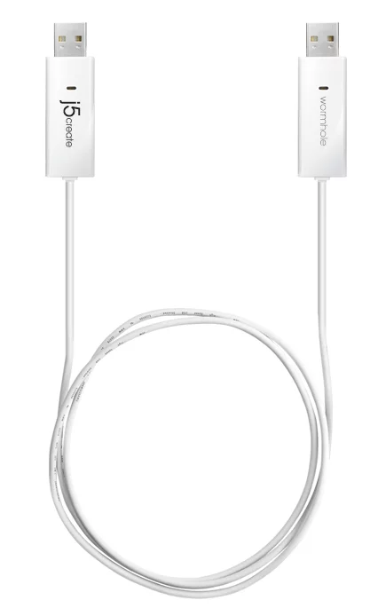 The Wormhole Switch may look like a simple USB cord, but actually allows files to be transferred between almost any computer or smart device