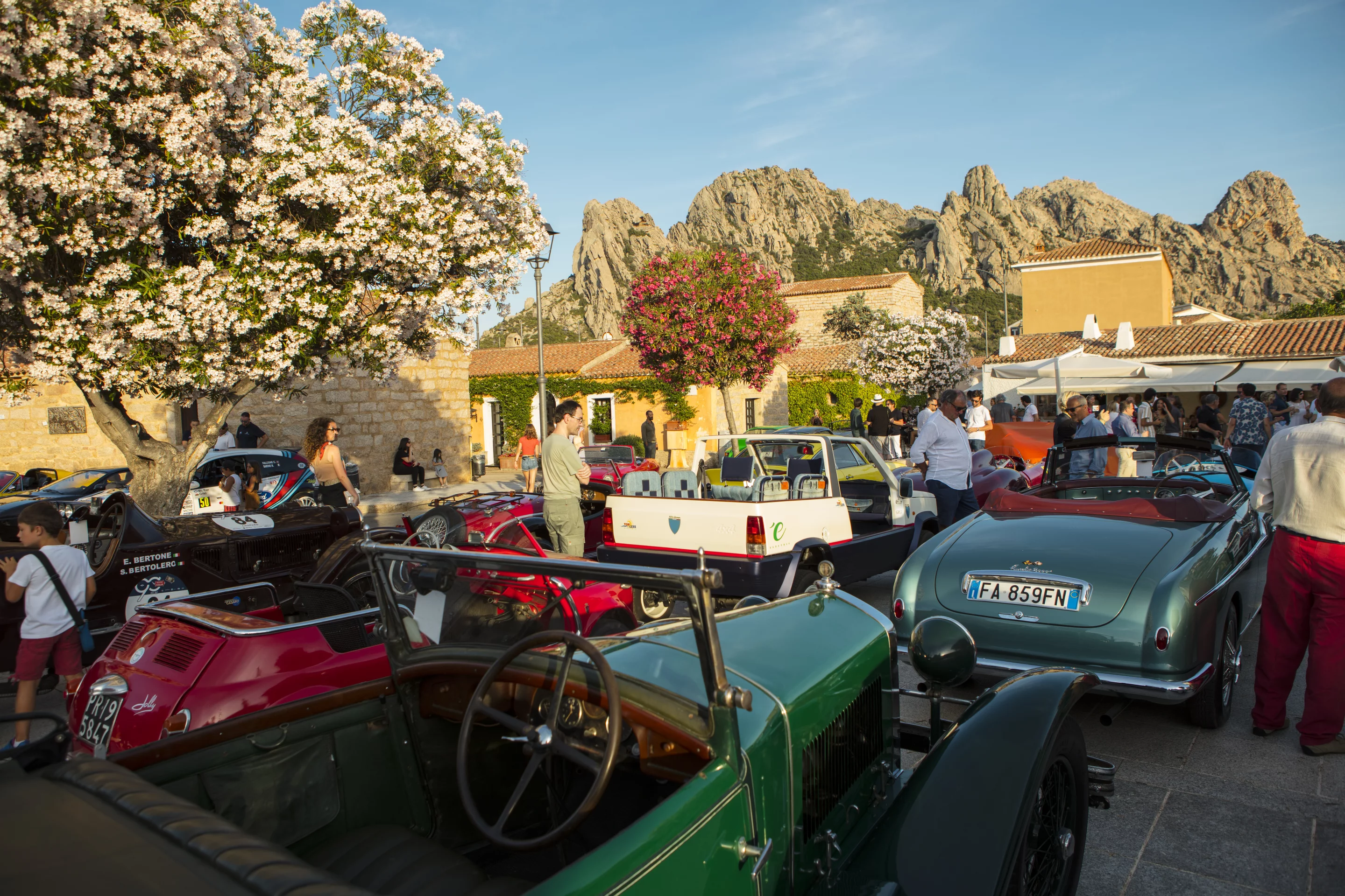 This 1953 Lancia Aurelia B52 Roadster Vignale was voted the most glamorous car at the event.