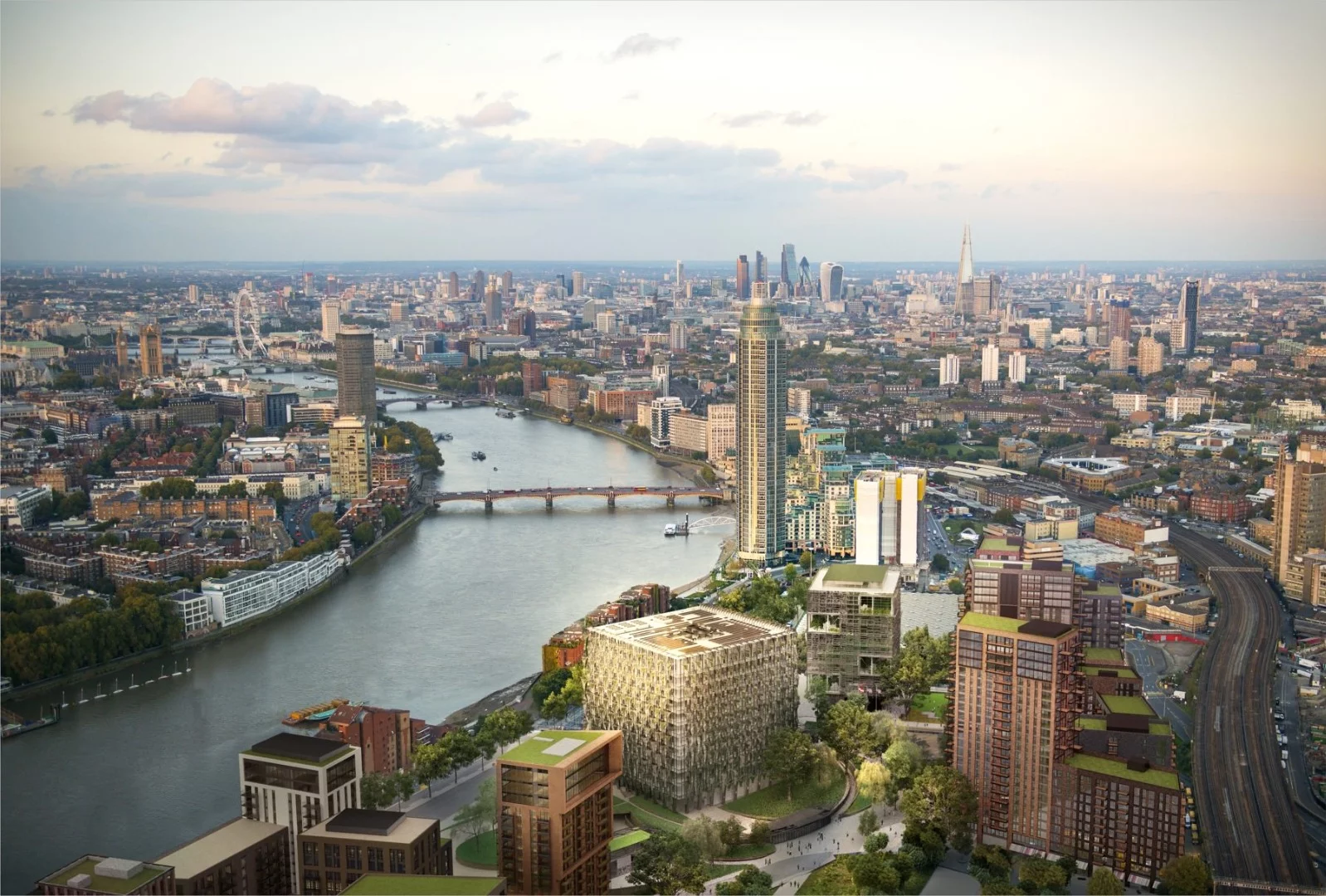 The Embassy Gardens development will be in the Nine Elms area of London, UK