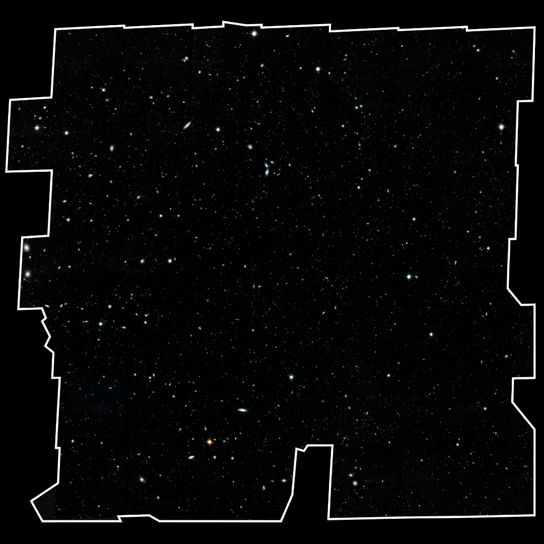 The full Hubble Legacy Field image. Credit: NASA, ESA, G. Illingworth and D. Magee (University of California, Santa Cruz), K. Whitaker (University of Connecticut), R. Bouwens (Leiden University), P. Oesch (University of Geneva,) and the Hubble Legacy Field team