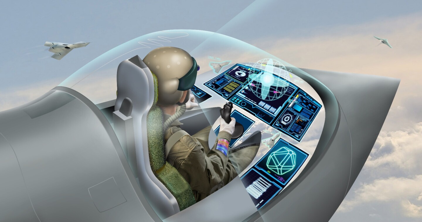 Artist's impression of the Wearable Cockpit