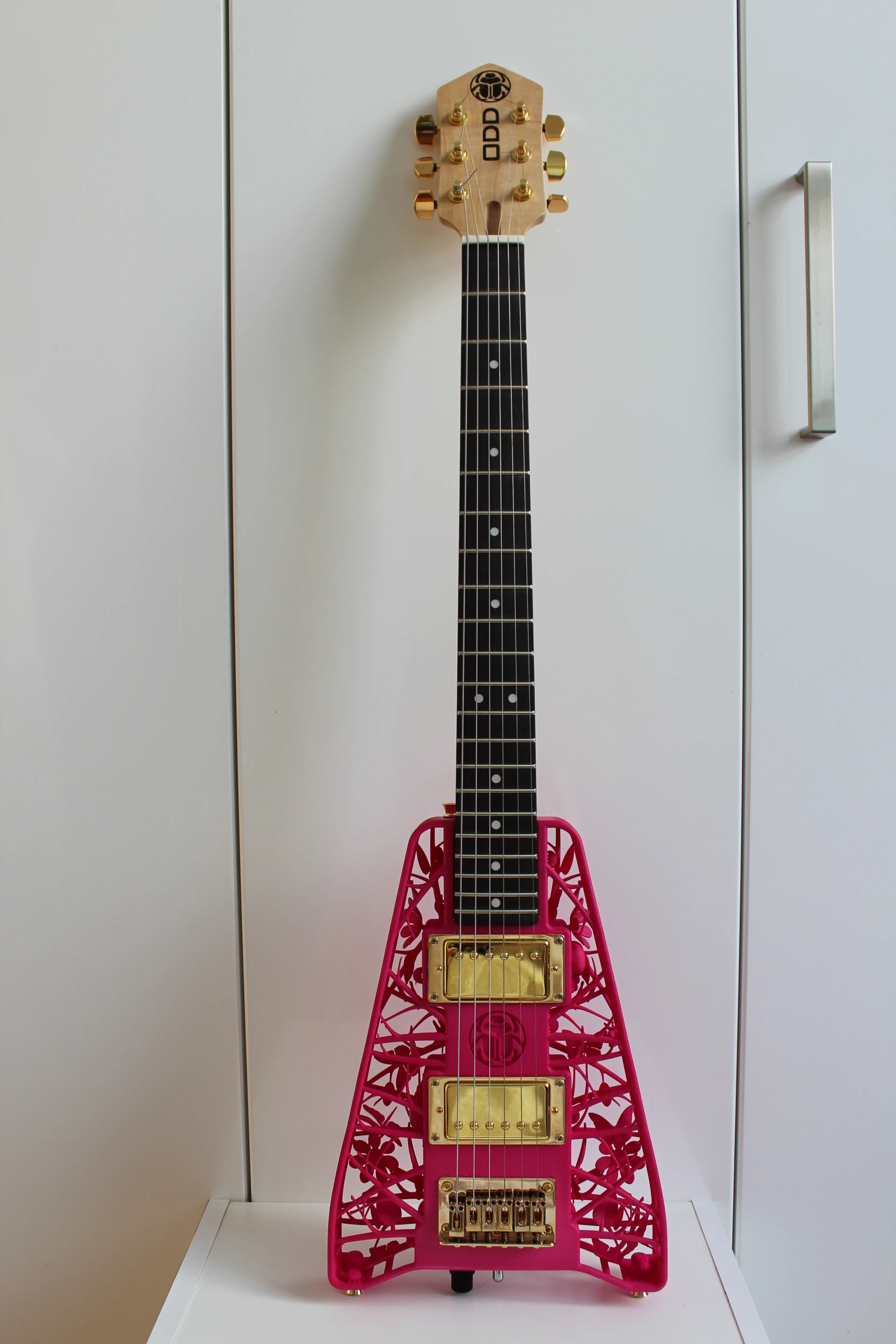 Pretty in pink - the ODD Scarab model with 3D printed plastic body