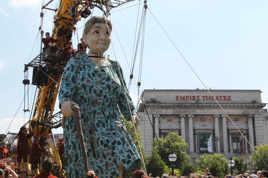 One of the grandmother's props is a giant walking stick (Photo: Stu Robarts/Gizmag)