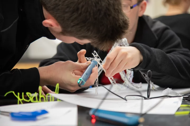 Students 14 years and above getting creative with a Create+ EDU Learning Pack