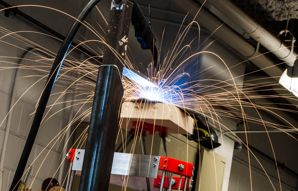 The metal 3D printer built by a team from Michigan Technological University for under $1,500