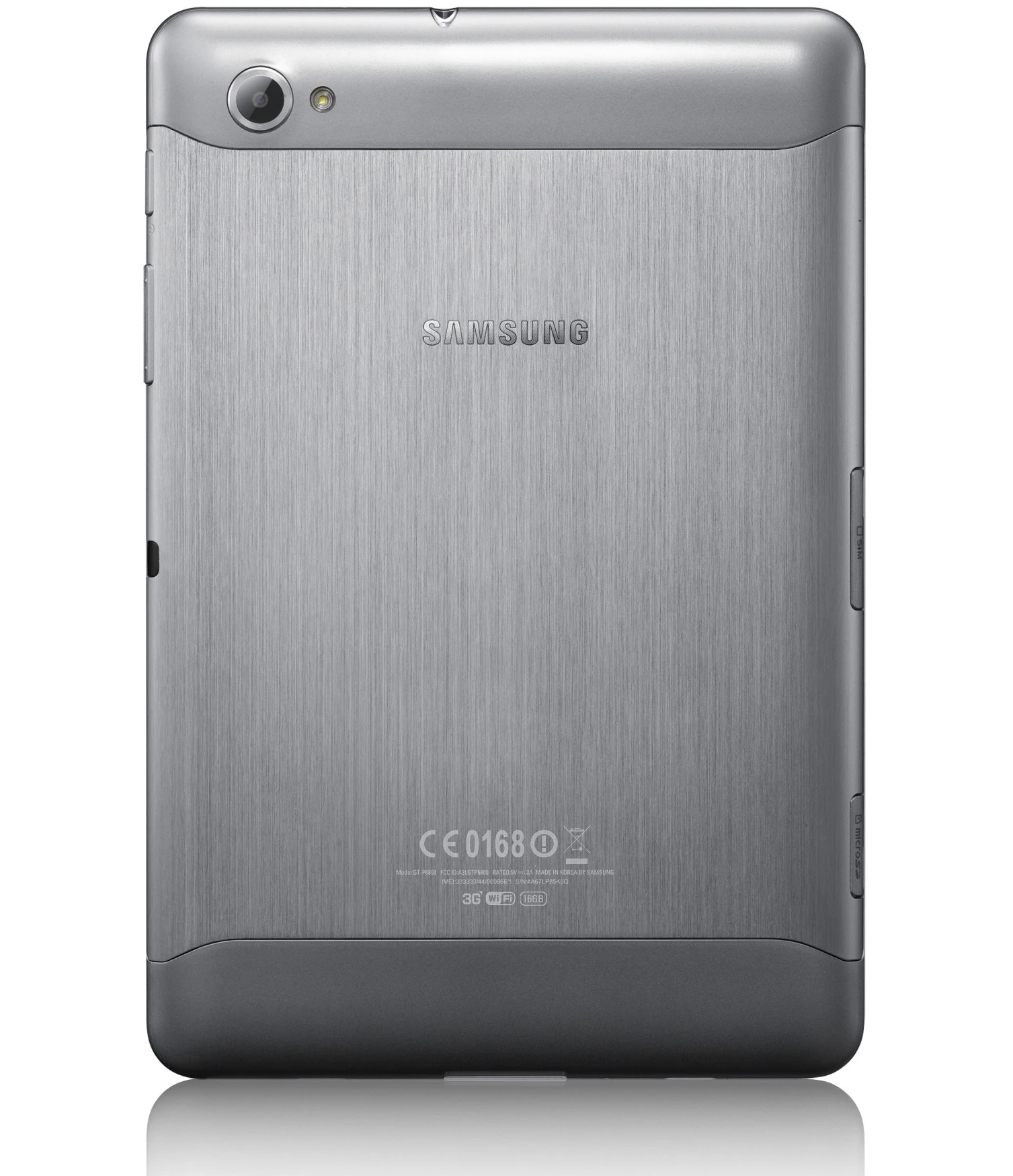 The Samsung Galaxy Tab 7.7's metal casing
