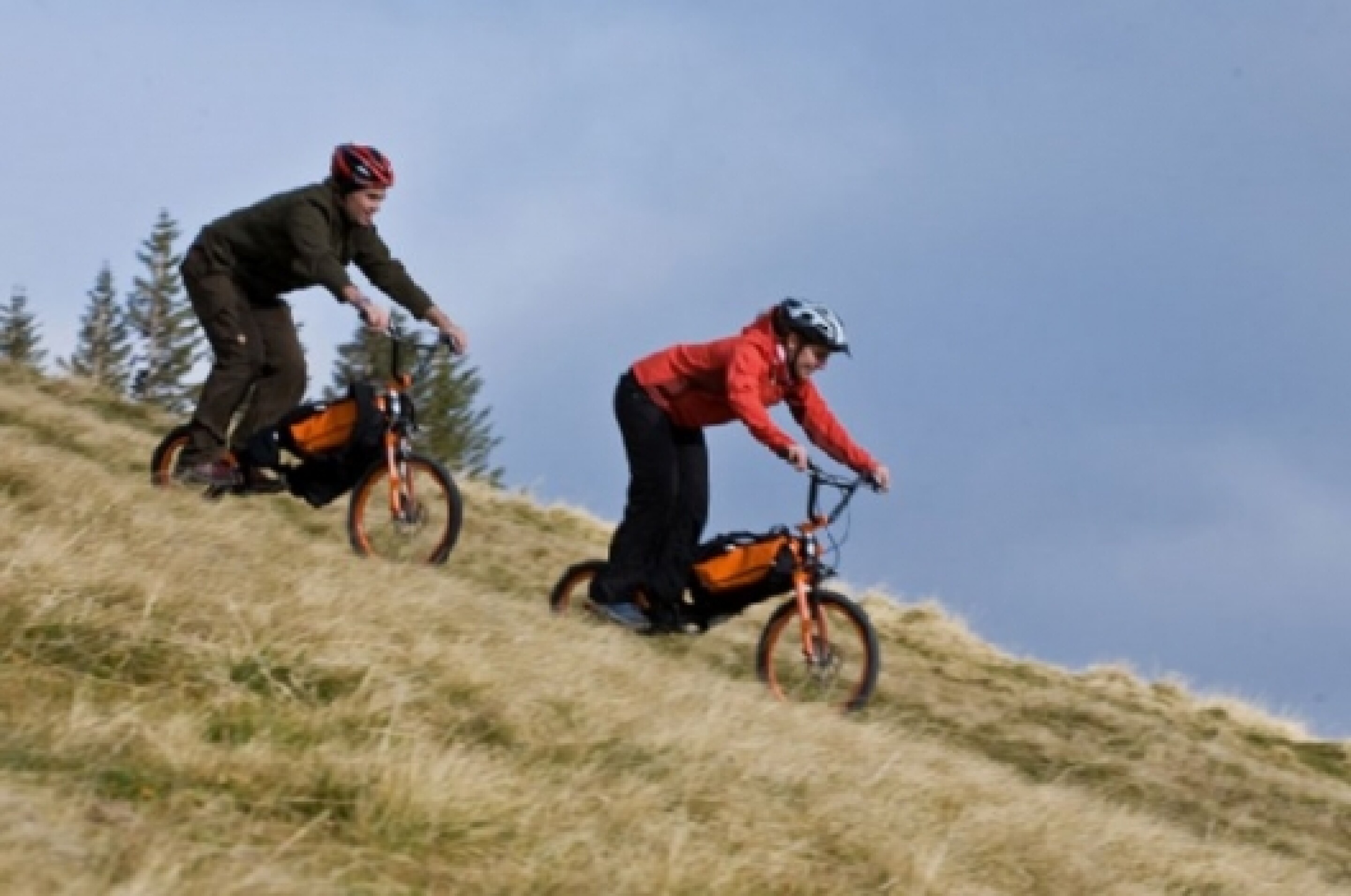 The Mountain Monk transforms from backpack to downhill bike