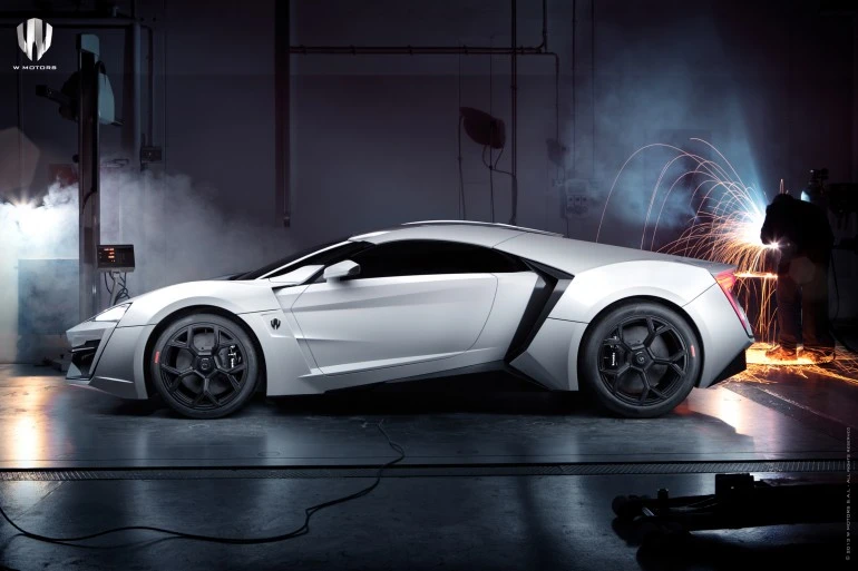 The Lykan Hypersport is powered by a 750-hp twin-turbo six-cylinder engine